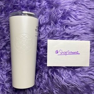 Starbucks White Pearl Stainless Steel Tumbler